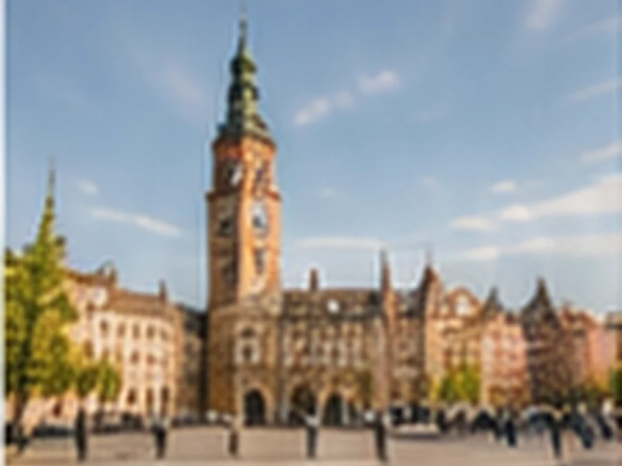 Centro histórico de una ciudad polaca