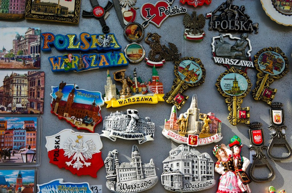Recuerdos y productos típicos de Polonia