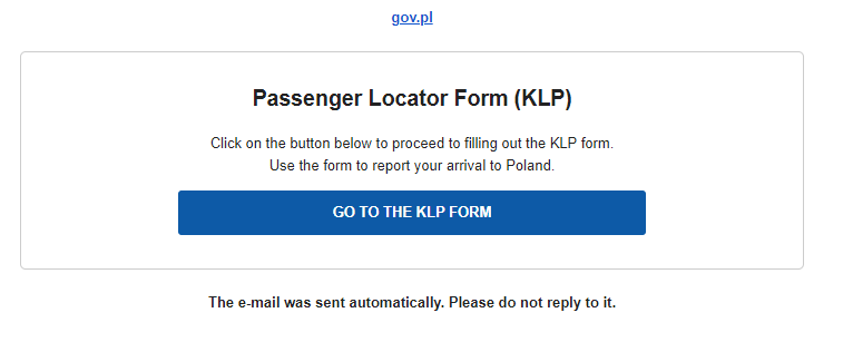lokalizador del pasajero polonia
