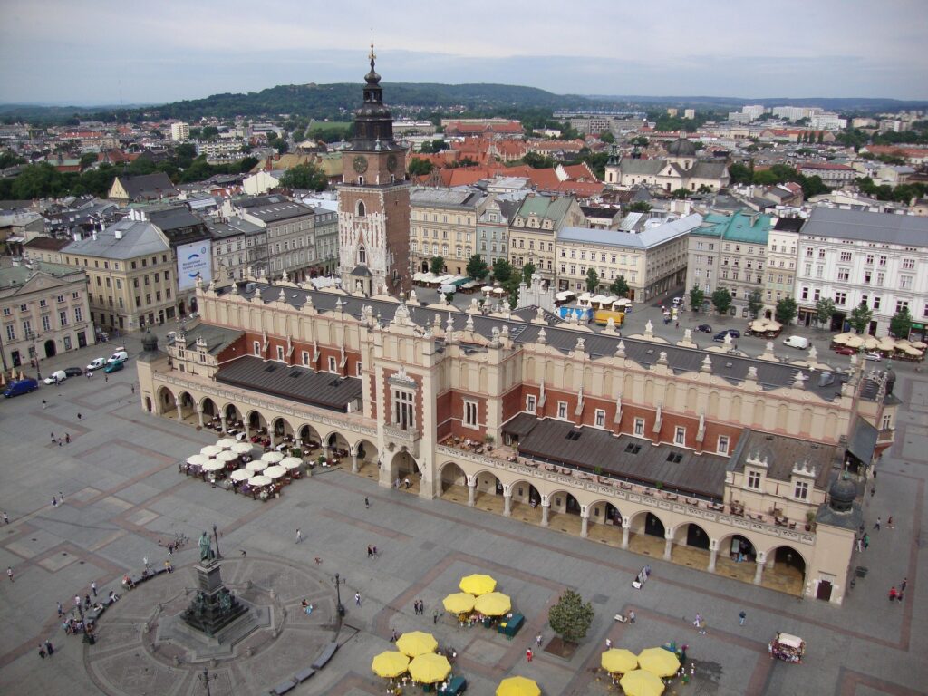 plaza mayor en cracovia